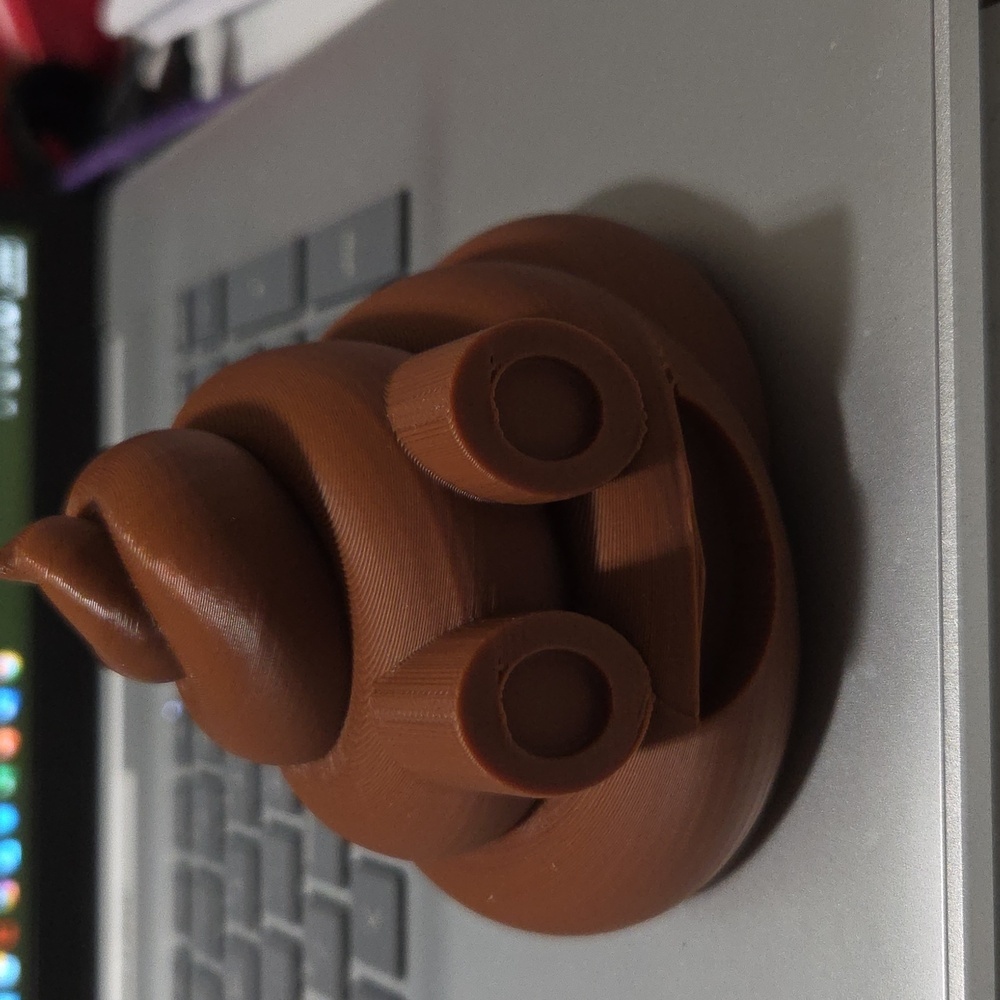3-D Printed Brown Poo 3.75x3"